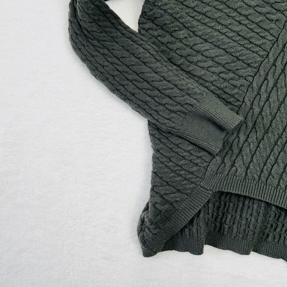 Evolution Cable Knit Sweater Size Large Asymmetri… - image 3